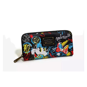 2017 Loungefly OG Disney Minnie Mouse Scribble Art Wallet